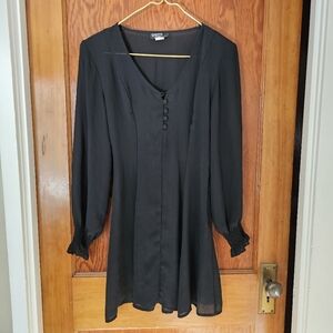 Vintage Black Flowy Dress